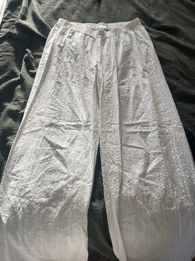 Primark White Linen pants
